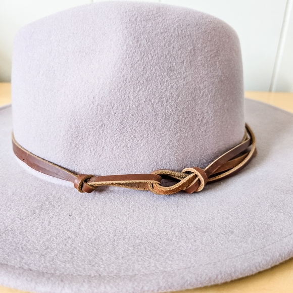 Wyeth Billie Felt Fedora Hat Lilac - Picture 7 of 10